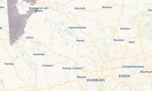 Regenradar Vorschaubild - Aktuelle Niederschläge in Büderich und Umgebung