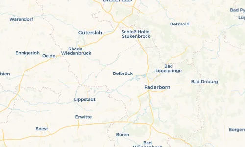Regenradar Vorschaubild - Aktuelle Niederschläge in Delbrück und Umgebung