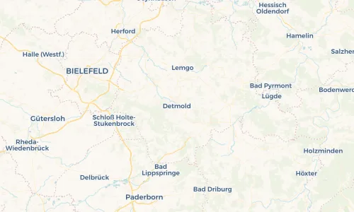 Regenradar Vorschaubild - Aktuelle Niederschläge in Detmold und Umgebung