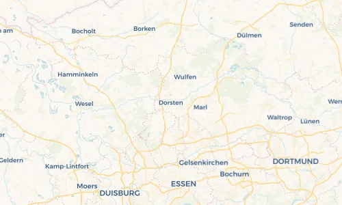 Regenradar Vorschaubild - Aktuelle Niederschläge in Dorsten und Umgebung