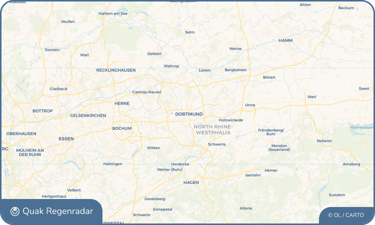 Quak Regenradar-Widget Dortmund