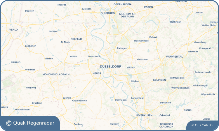 Quak Regenradar-Widget Düsseldorf
