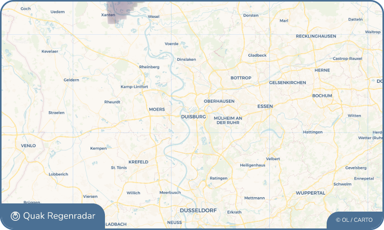 Quak Regenradar-Widget Duisburg
