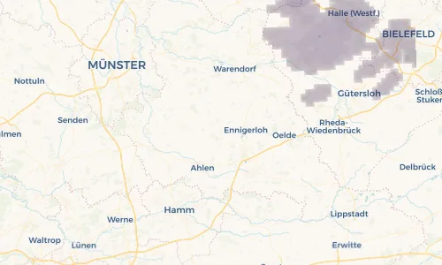 Regenradar Vorschaubild - Aktuelle Niederschläge in Enniger und Umgebung