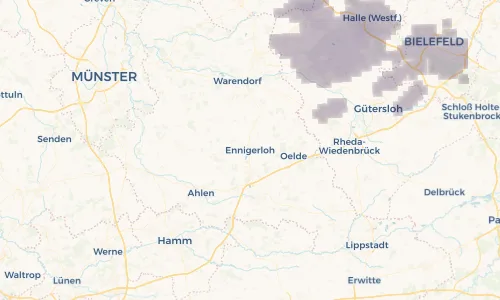 Regenradar Vorschaubild - Aktuelle Niederschläge in Ennigerloh und Umgebung