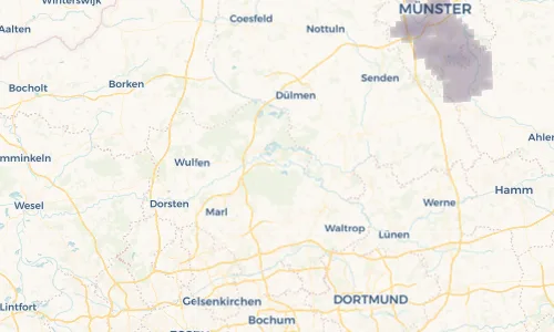 Regenradar Vorschaubild - Aktuelle Niederschläge in Flaesheim und Umgebung