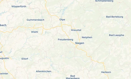 Regenradar Vorschaubild - Aktuelle Niederschläge in Freudenberg und Umgebung