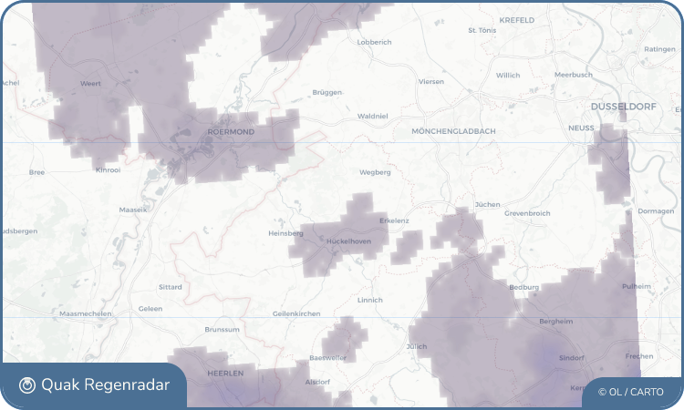 Regenradar-Widget für Gerderath