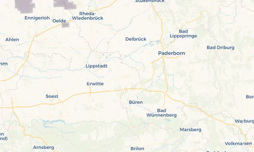 Regenradar Vorschaubild - Aktuelle Niederschläge in Geseke und Umgebung