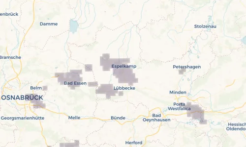 Regenradar Vorschaubild - Aktuelle Niederschläge in Gestringen und Umgebung