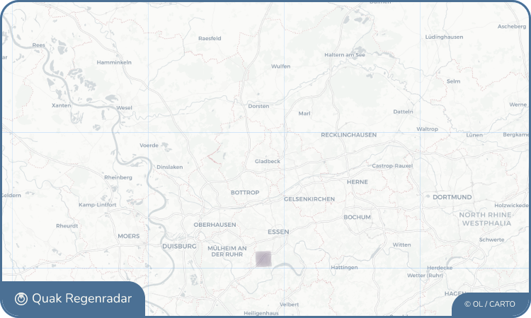 Regenradar-Widget für Gladbeck