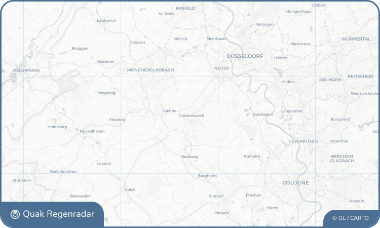Regenradar-Widget für Grevenbroich