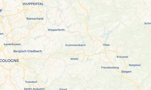 Regenradar Vorschaubild - Aktuelle Niederschläge in Gummersbach und Umgebung