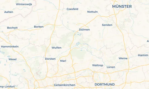 Regenradar Vorschaubild - Aktuelle Niederschläge in Haltern am See und Umgebung