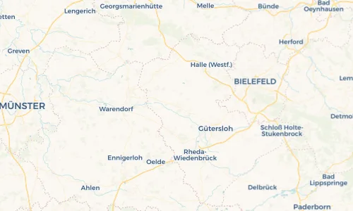 Regenradar Vorschaubild - Aktuelle Niederschläge in Harsewinkel und Umgebung