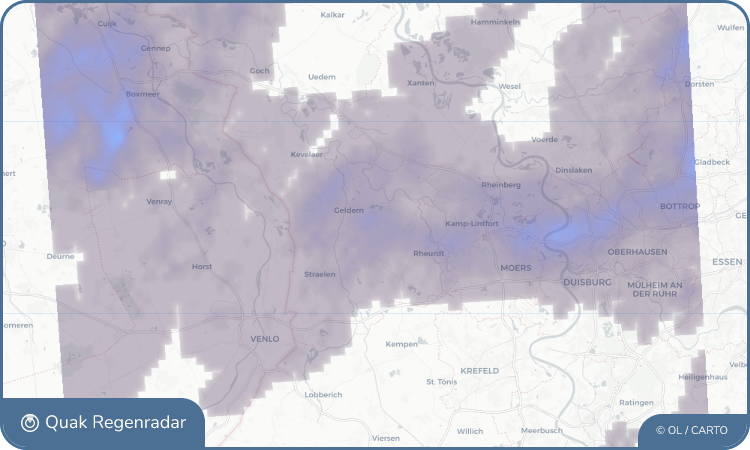 Regenradar-Widget für Hartefeld