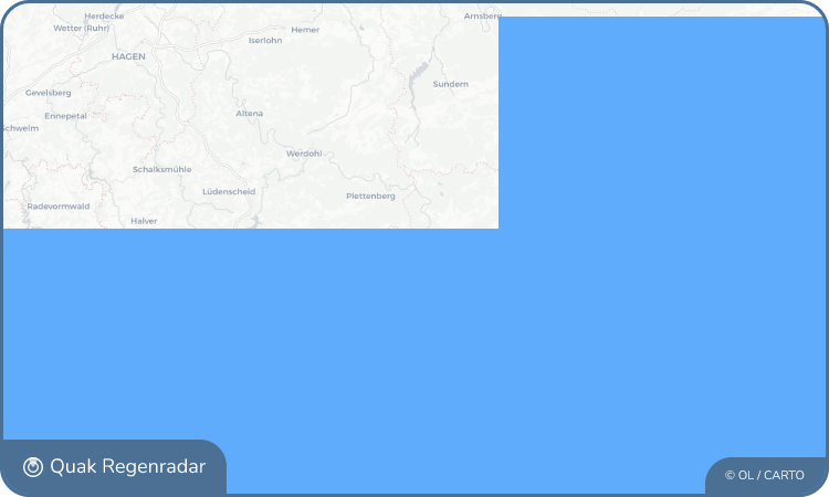 Regenradar-Widget für Heggen
