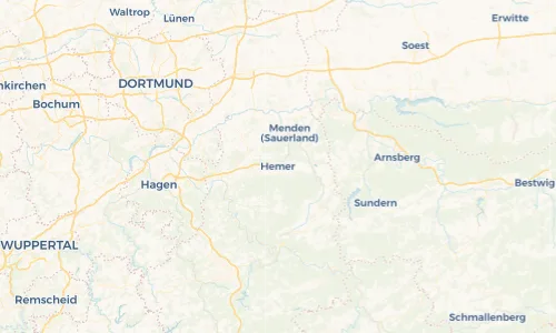 Regenradar Vorschaubild - Aktuelle Niederschläge in Hemer und Umgebung