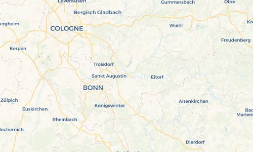 Regenradar Vorschaubild - Aktuelle Niederschläge in Hennef und Umgebung