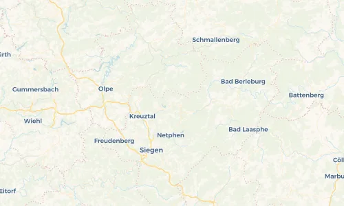 Regenradar Vorschaubild - Aktuelle Niederschläge in Hilchenbach und Umgebung