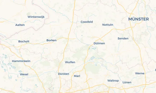 Regenradar Vorschaubild - Aktuelle Niederschläge in Hülsten und Umgebung