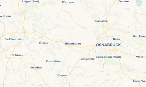 Regenradar Vorschaubild - Aktuelle Niederschläge in Ibbenbüren und Umgebung