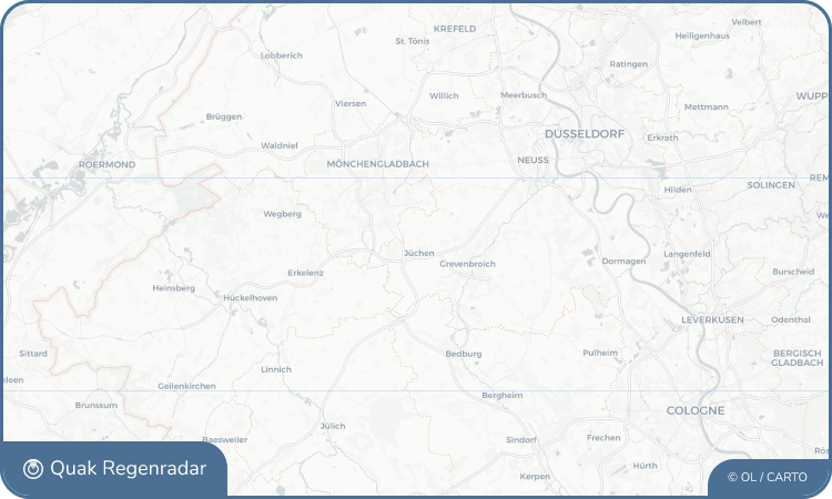 Regenradar-Widget für Jüchen