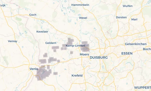 Regenradar Vorschaubild - Aktuelle Niederschläge in Kamp-Lintfort und Umgebung