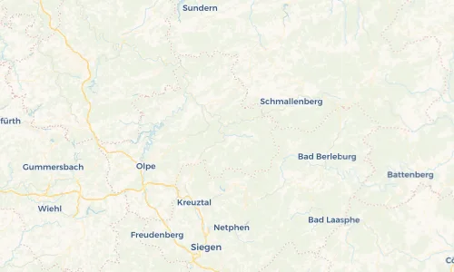 Regenradar Vorschaubild - Aktuelle Niederschläge in Kirchhundem und Umgebung