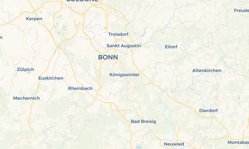 Regenradar Vorschaubild - Aktuelle Niederschläge in Königswinter und Umgebung