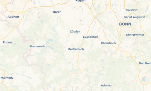 Regenradar Vorschaubild - Aktuelle Niederschläge in Kommern und Umgebung