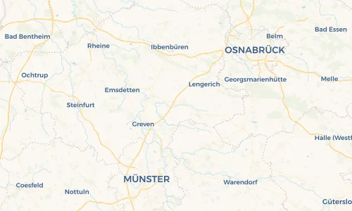 Regenradar Vorschaubild - Aktuelle Niederschläge in Ladbergen und Umgebung