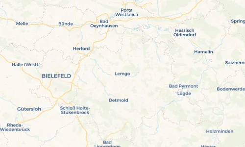Regenradar Vorschaubild - Aktuelle Niederschläge in Lemgo und Umgebung