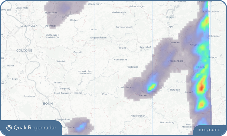 Regenradar-Widget für Lindscheid