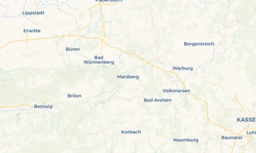 Regenradar Vorschaubild - Aktuelle Niederschläge in Marsberg und Umgebung