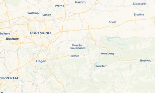 Regenradar Vorschaubild - Aktuelle Niederschläge in Menden (Sauerland) und Umgebung