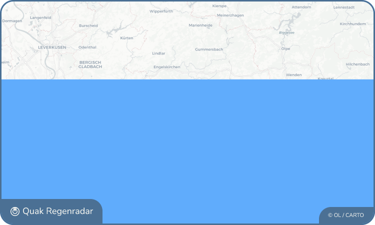 Regenradar-Widget für Mildsiefen