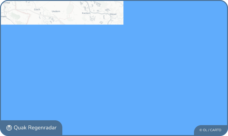 Regenradar-Widget für Moers