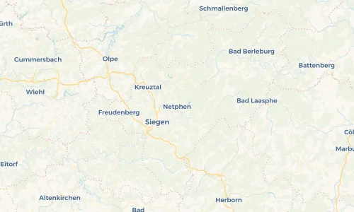Regenradar Vorschaubild - Aktuelle Niederschläge in Netphen und Umgebung