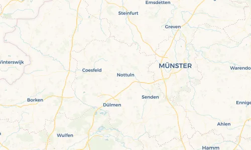 Regenradar Vorschaubild - Aktuelle Niederschläge in Nottuln und Umgebung