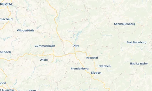 Regenradar Vorschaubild - Aktuelle Niederschläge in Olpe und Umgebung
