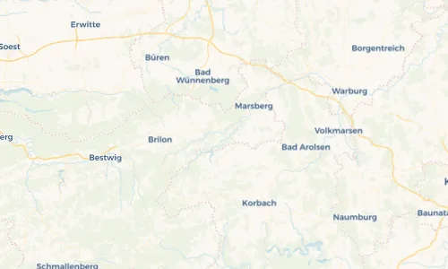 Regenradar Vorschaubild - Aktuelle Niederschläge in Padberg und Umgebung