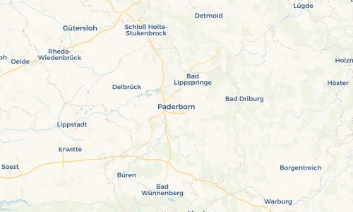 Regenradar Vorschaubild - Aktuelle Niederschläge in Paderborn und Umgebung