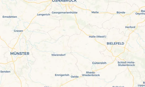 Regenradar Vorschaubild - Aktuelle Niederschläge in Peckeloh und Umgebung