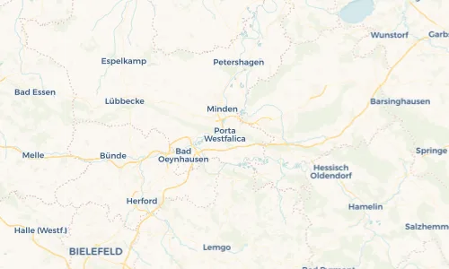 Regenradar Vorschaubild - Aktuelle Niederschläge in Porta Westfalica und Umgebung
