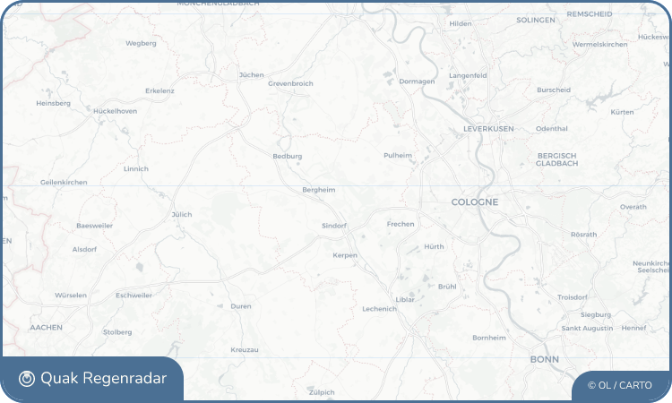 Regenradar-Widget für Quadrath-Ichendorf