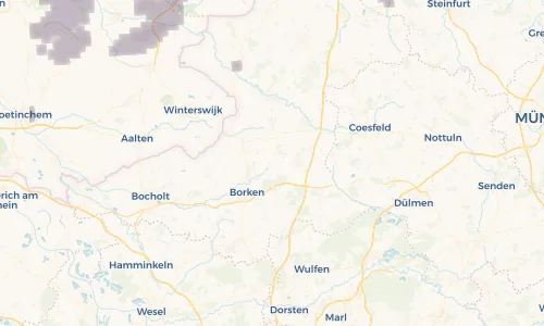 Regenradar Vorschaubild - Aktuelle Niederschläge in Ramsdorf und Umgebung