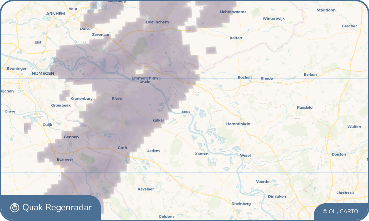 Quak Regenradar-Widget Rees