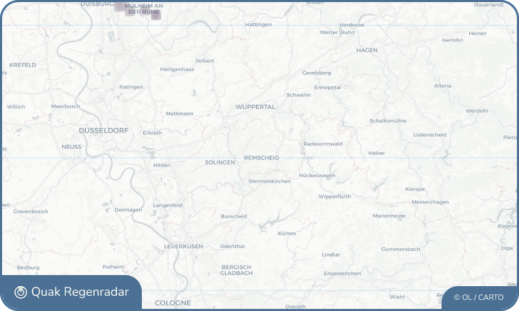 Regenradar-Widget für Remscheid