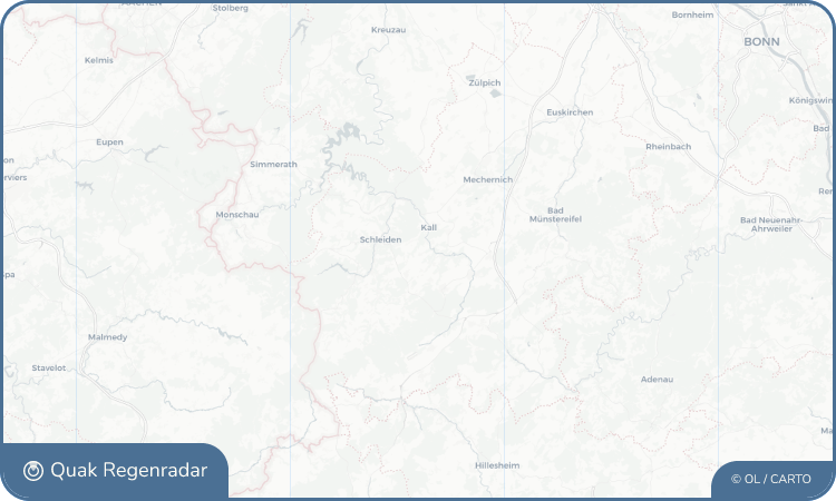 Regenradar-Widget für Rinnen